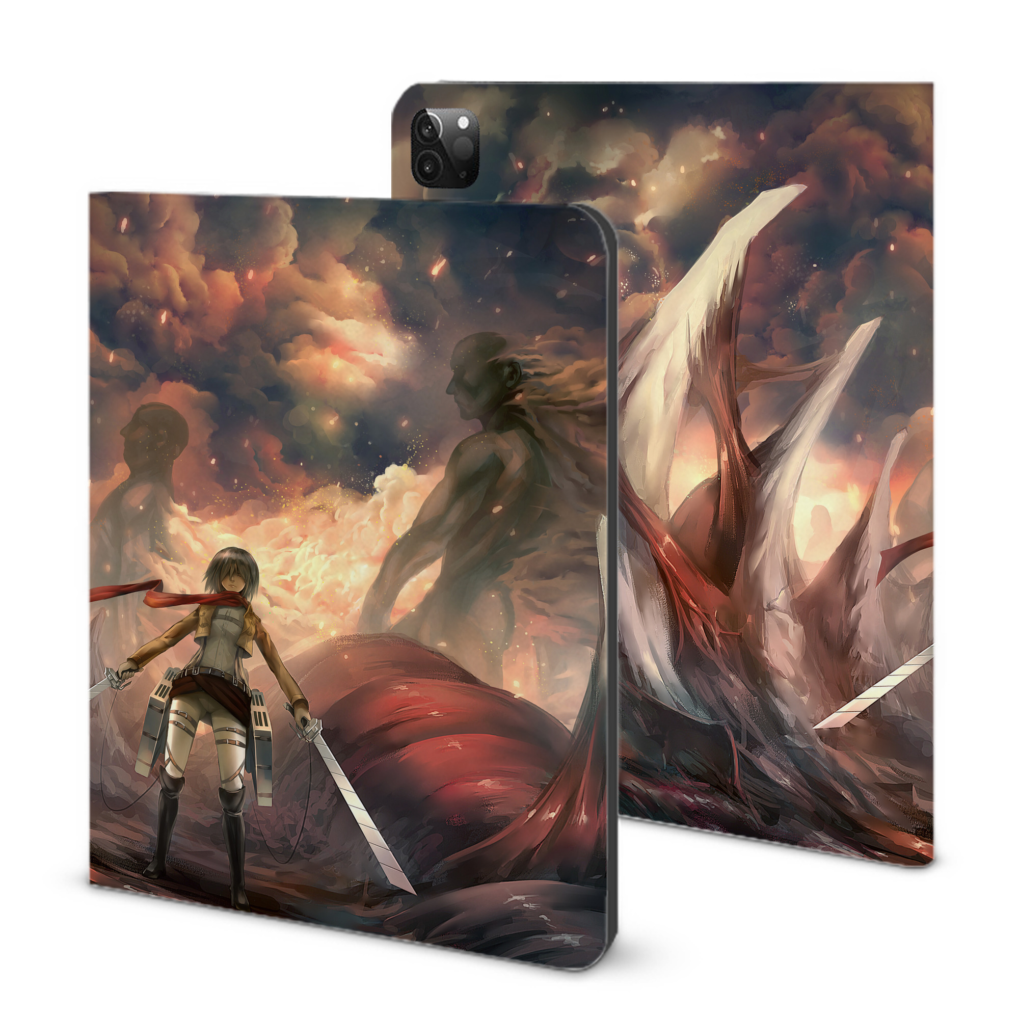 （画像用） 進撃の巨人 Attack on Titan IPadケース ペンホルダー付き ブックスタイルデザイン